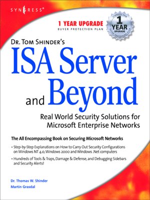 cover image of Dr Tom Shinder's ISA Server and Beyond